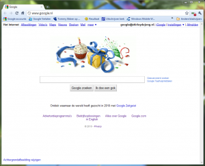 verjaardag google homepage