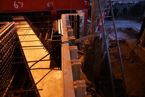 Bouwwerkzaamheden Noord-Zuidlijn onder Centraal Station.