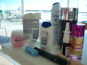 Ik ga door de security check en neem mee..