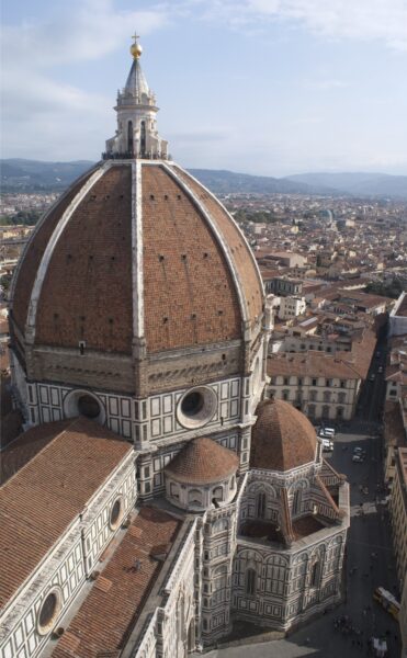 Duomo Florence gezien vanaf klokkentoren.