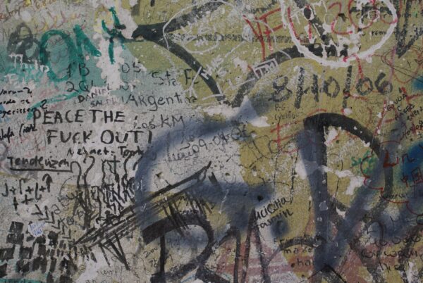 Berlijnse Muur bij Potsdamerplatz.