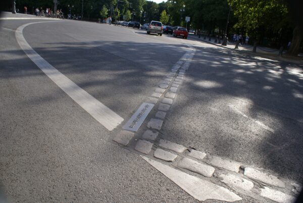 Muur bij Brandenburger Tor.