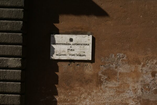 Romeins archeologiebordje, Palatijn/Forum.