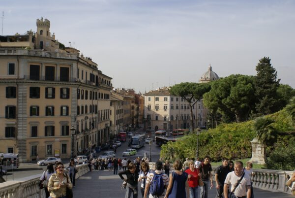 Uitzicht over Rome vanaf het Capitolium.