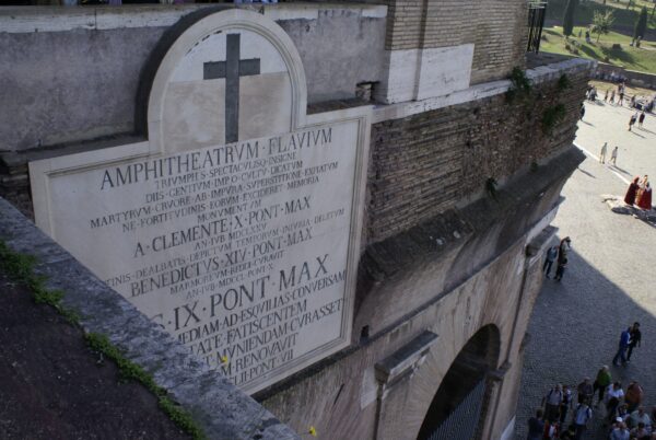 Colosseum, Amphitheatrum Flavium in Rome.