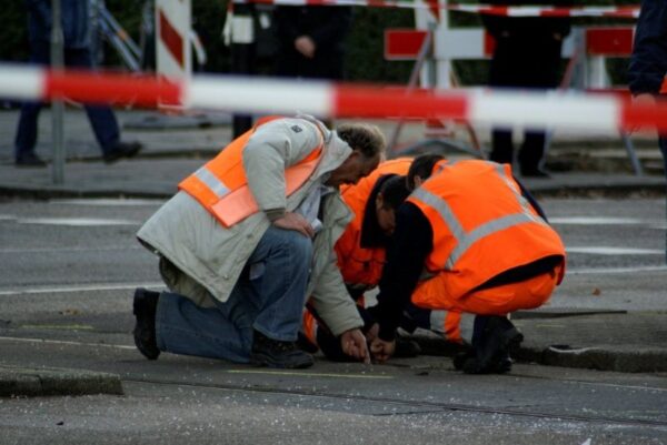 Tram en bus crashen in Amstelveen.