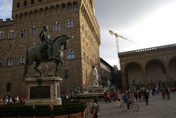 Ruiterbeeld Cosimo de Medici, Piazza della Signoria, Florence.