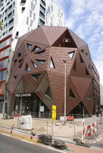 Pauluskerk Rotterdam, moderne architectuur.