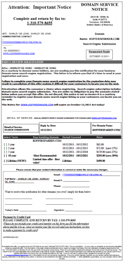 Zoekmachine-vermelding-abonnement