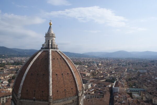 Uitzicht Florence: Duomo en koepel.