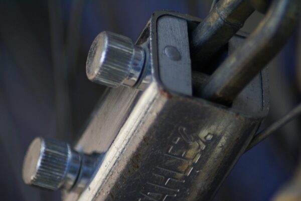 Fietsslot in Amsterdam.