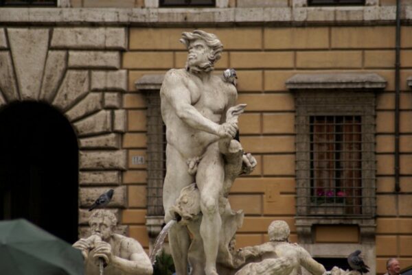 Fontana del Moro, Piazza Navona, Rome.