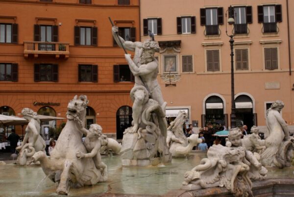 Fontana del Moro, Piazza Navona, Rome.