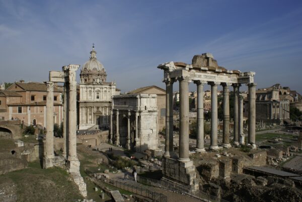Forum Romanum vanuit het Capitolium.