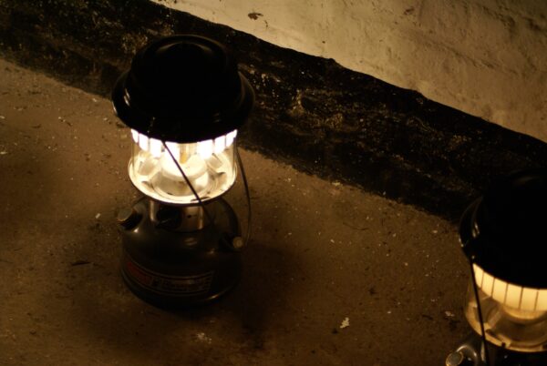 Gaslantaarn in de Kazematten, Maastricht.