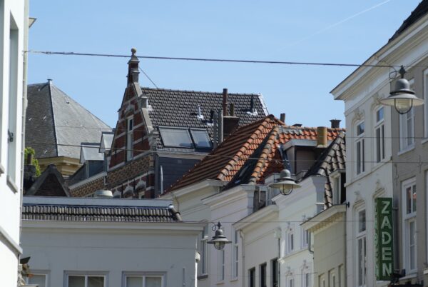 Gevel in Den Bosch, gezien vanaf Fonteinstraat.