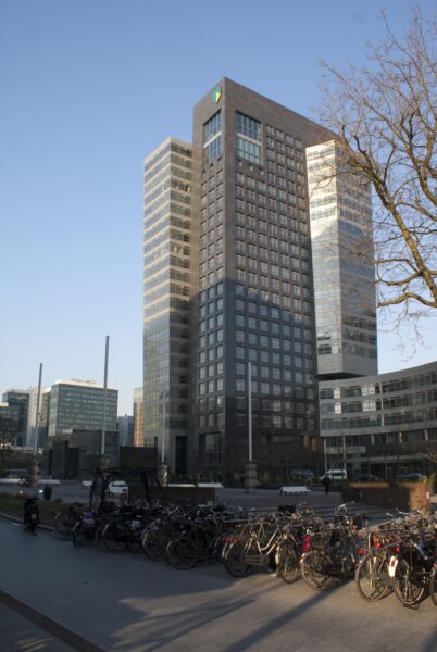 ABN-Amro hoofdkantoor aan de Zuidas.