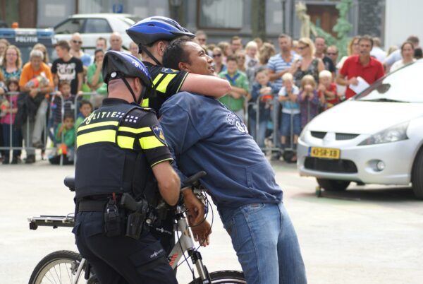 Politie arrestatie Flikkendag 2014, Maastricht.