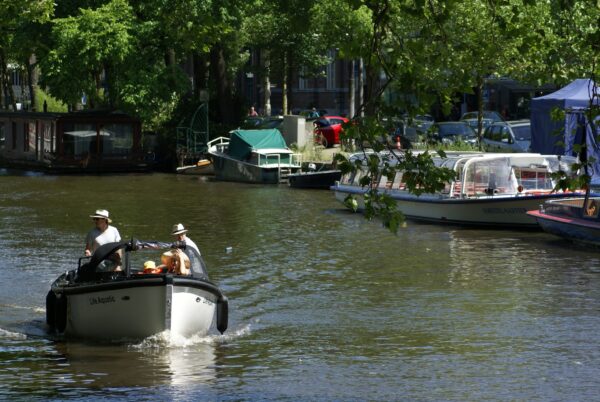 Boottocht op de Singelgracht, Amsterdam.