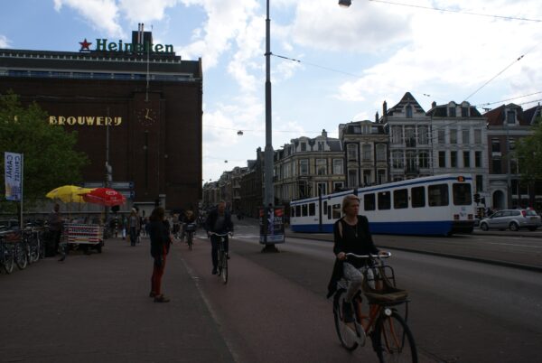 Noord-Zuidlijn: uitzicht boven tunnel.