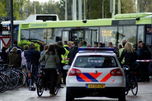 Botsing tramlijn 5 en buslijn 175 in Amstelveen.