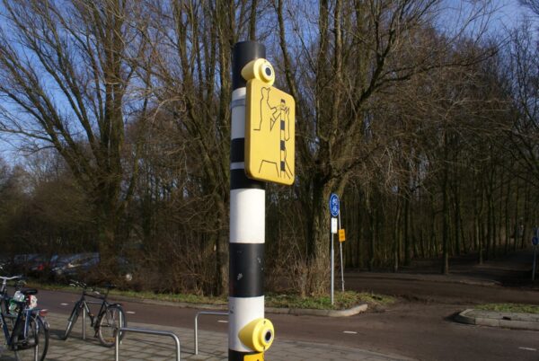 Paarden oversteekknopje in Amstelveen.