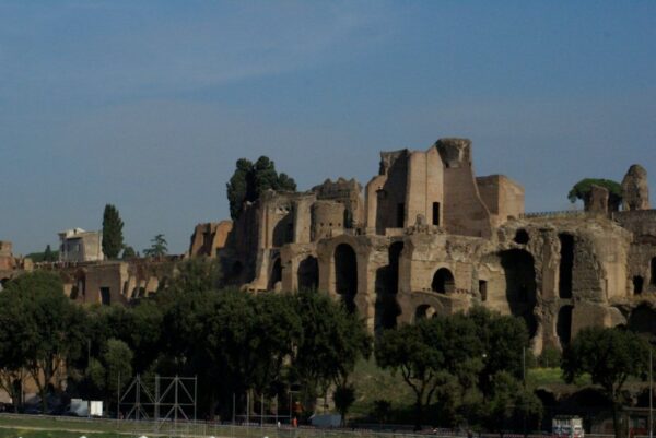 Circus Maximus met uitzicht op het Palatium.