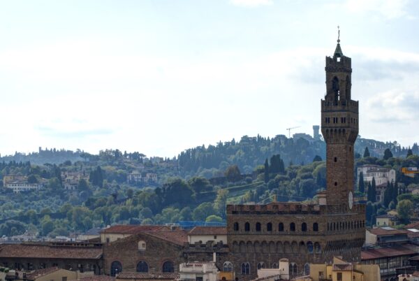 Palazzo Vecchio en Giotto's klokkentoren.