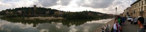 Arno in Florence, panorama.