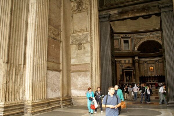 Pantheon ingang, Rome.