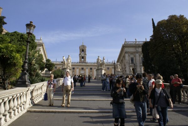 Piazza del Campidoglio, Rome, oktober 2008.