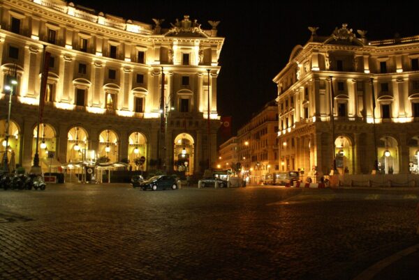 Piazza della Repubblica in Rome.