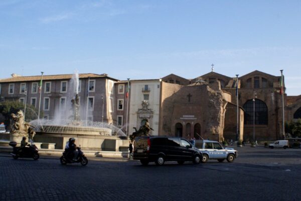 Fontein Piazza della Repubblica, Thermae Diocletiani.