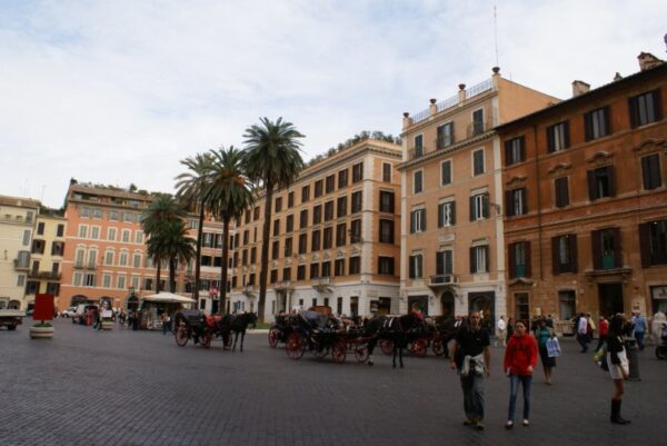 Piazza di Spagna met de Spaanse Trappen.