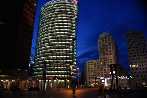 Potsdamerplatz 's avonds.