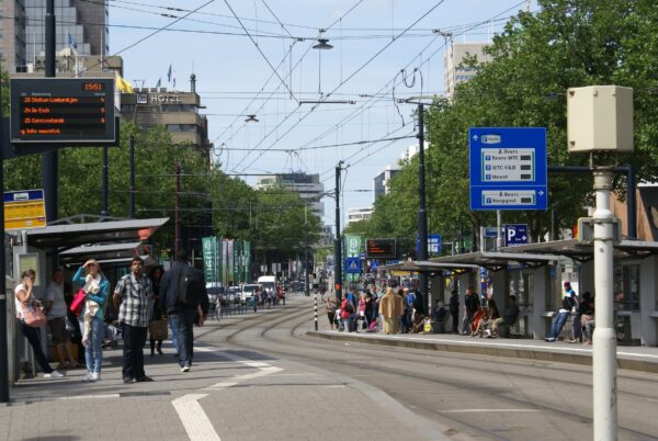 Tramhalte RET, Coolsingel, Rotterdam.
