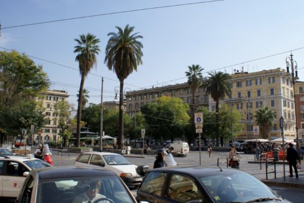Romeinse verkeersdrukte, oktober 2008.