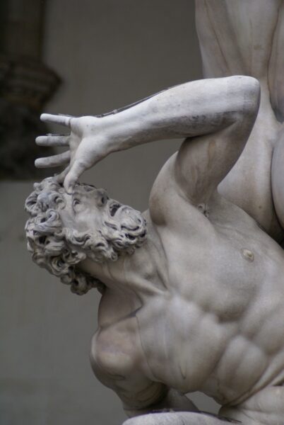 Sabijnse Maagdenroof, beeld van Giambologna.