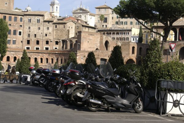 Scooters in Rome, oktober 2008.