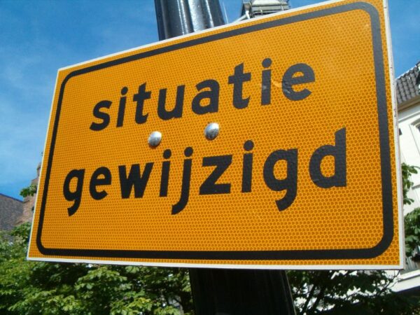Situatie gewijzigd