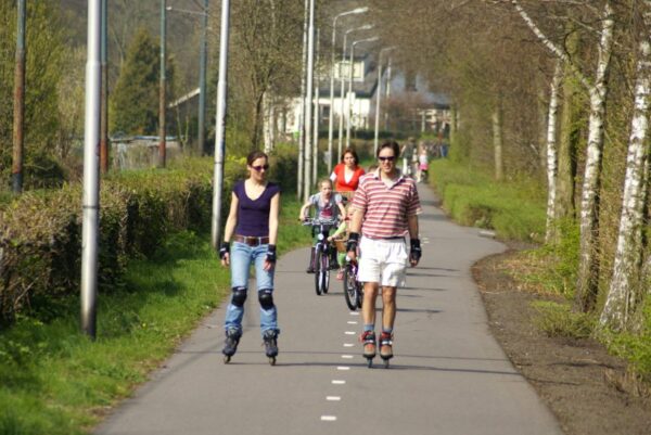 Skaters op het Zwarte Pad