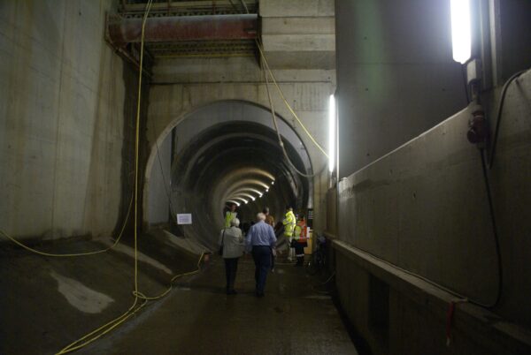 Toekomstig Rokin station Noord-Zuidlijn, 21,5m onder NAP.