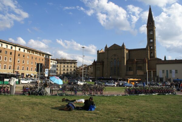 Stationsplein, Florence, Itali&euml;.
