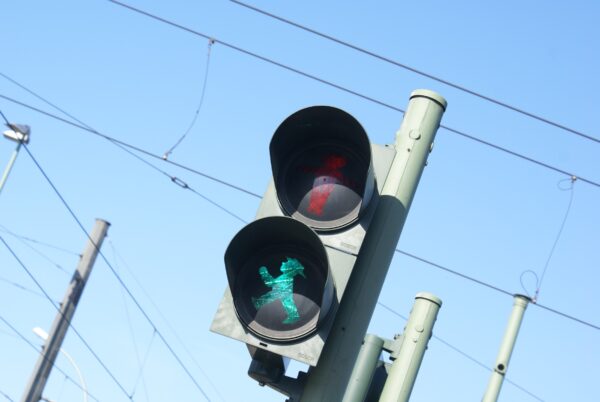 Stoplicht met Ampelm&auml;nnchen (dewerker).