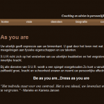 Screenshot van de website van As You Are (SUR)