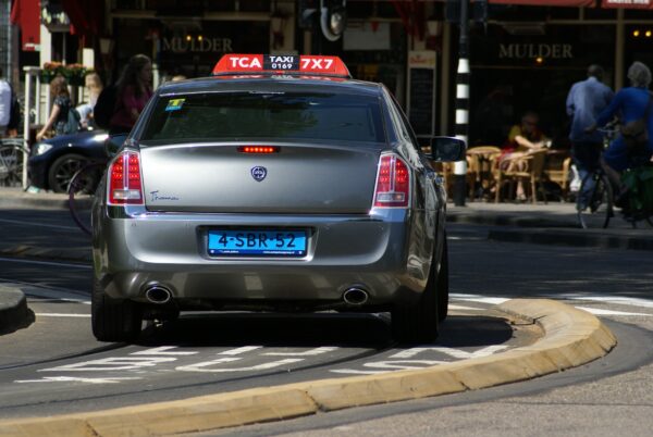 TCA Taxi bij Weteringscircuit, Amsterdam.