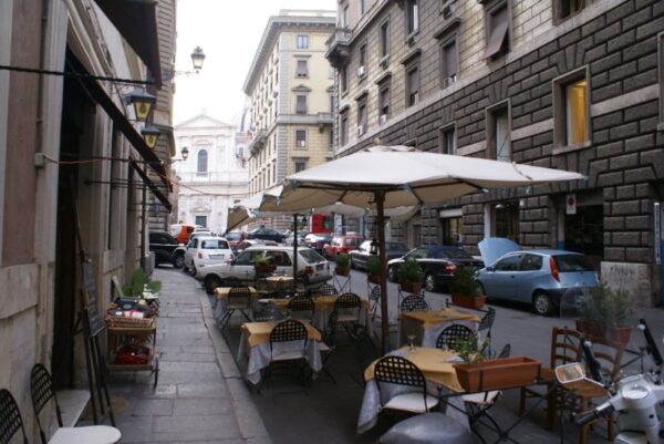 Terras met uitzicht, Rome.