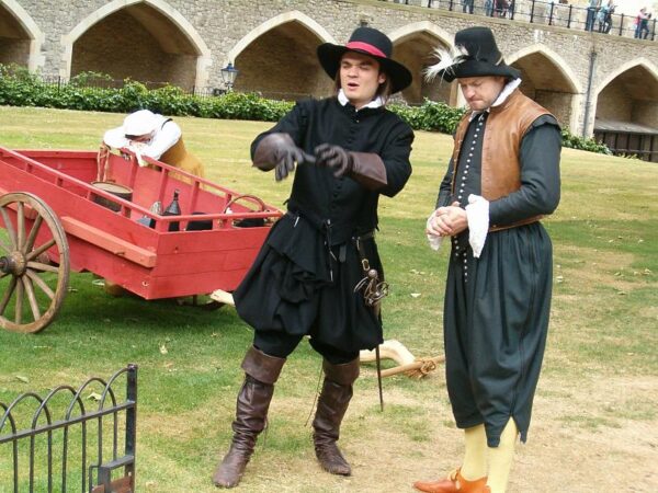 Acteurs spelen Gunpowder Plot.