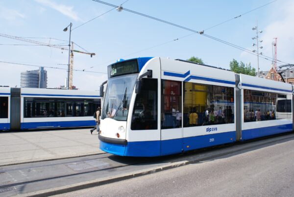 Tramlijn 26 bij Amsterdam Centraal.