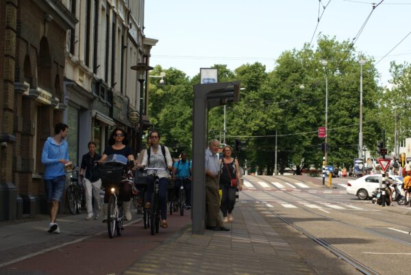 Tramhalte Stadhouderskade/Bolstraat, Amsterdam.